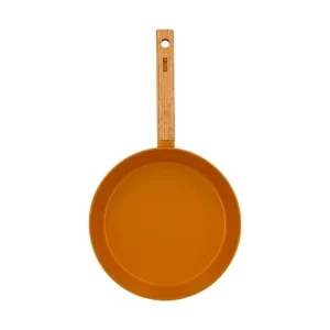 Poêle Ector Induction Aluminium Revêtu Manche En Bois 24 Cm Jaune 9