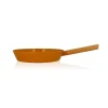 Poêle Ector Induction Aluminium Revêtu Manche En Bois 28 Cm Jaune 8