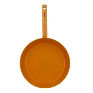Poêle Ector Induction Aluminium Revêtu Manche En Bois 28 Cm Jaune 9