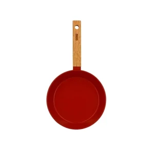 Poêle Ector Induction Aluminium Revêtu Manche En Bois 20 Cm Rouge 9