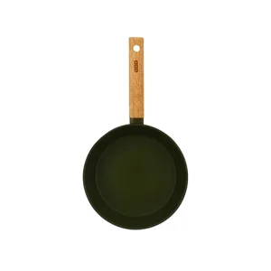 Poêle Ector Induction Aluminium Revêtu Manche En Bois 20 Cm Vert 13