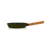 Poêle Ector Induction Aluminium Revêtu Manche En Bois 24 Cm Vert 7