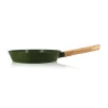 Poêle Ector Induction Aluminium Revêtu Manche En Bois 28 Cm Vert 8
