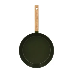 Poêle Ector Induction Aluminium Revêtu Manche En Bois 28 Cm Vert 15
