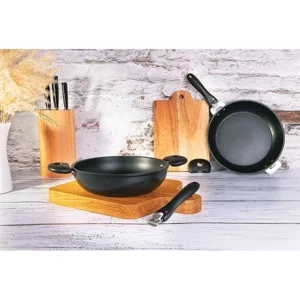 Lot De 3 Poêles Amovibles Cookway Avec Anse Et Poignée 20 24 28 Cm 6