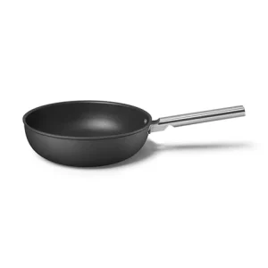 Smeg Wok Aluminium Antiadhésif 30 Cm Noir Mat 8