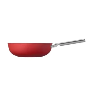 Smeg Wok Aluminium Antiadhésif 30 Cm Rouge Mat 7