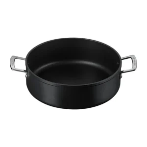 Le Creuset Sauteuse Rondeau Anti-adhérente Les Forgées 28 Cm Et Couvercle En Verre 8