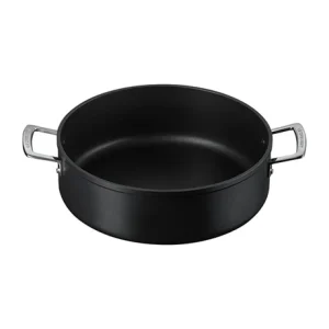 Le Creuset Sauteuse Rondeau Anti-adhérente Les Forgées 30 Cm Et Couvercle En Verre 8