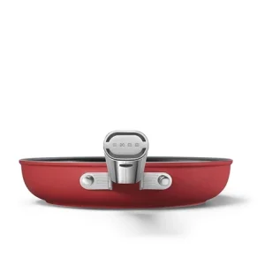 Smeg Lot De 3 Poêles Aluminium Antiadhésives Rouges 9