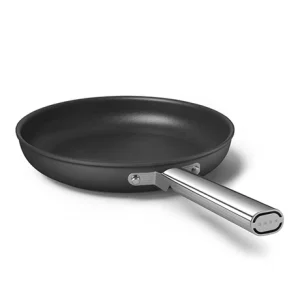 Smeg Set De 3 Poêles Aluminium Antiadhésives Noir Mat 15