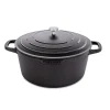 Cocotte Légère Ronde En Fonte D’aluminium 28 Cm 6,7 L Coloris Noir 10