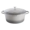 Cocotte Légère Ronde En Fonte D’aluminium 28 Cm 6,7 L Coloris Gris 11