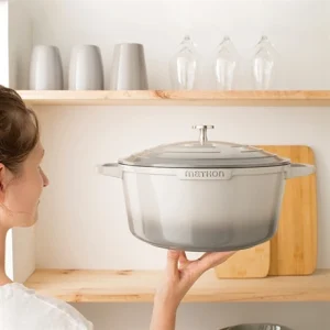 Cocotte Légère Ronde En Fonte D’aluminium 28 Cm 6,7 L Rouge 9