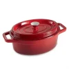 Cocotte En Fonte Ovale 29 Cm 4 L Rouge 10