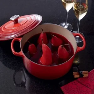 Le Creuset Cocotte Fonte Rond 24 Cm Cerise 11