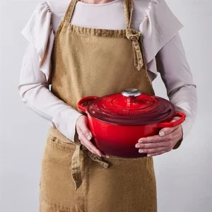 Le Creuset Cocotte Fonte Rond 24 Cm Cerise 15