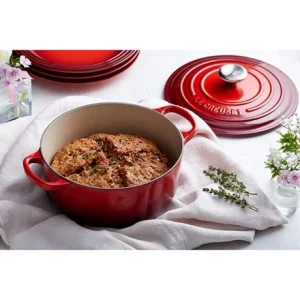 Le Creuset Cocotte Fonte Rond 20 Cm Cerise 11