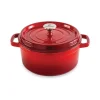 Cocotte En Fonte Ronde 24 Cm 3,7 L Rouge 10