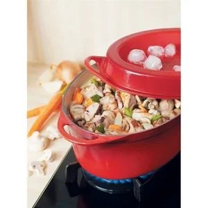 Le Creuset Cocotte Fonte Ovale Doufeu 32 Cm 7,2 L Cerise 9