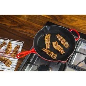 Le Creuset Grill Skillet Rond Fonte émaillée 23 Cm Cerise 6