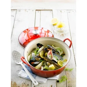 Le Creuset Cocotte Fonte Rond Plume 28 Cm 3,9 L Rouge 11