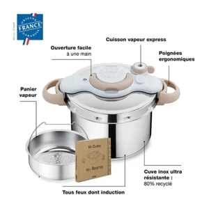 Cocotte-minute® Clipsominut Eco Respect 9 L Natural 6