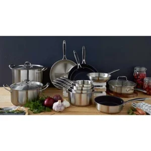 Lot De 3 Poêles Antiadhésives Excell’Inox 20, 24 Et 28 Cm 12