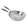 Lot De 2 Poêles Tout Inox 24 Et 28 Cm Excell’Inox 5