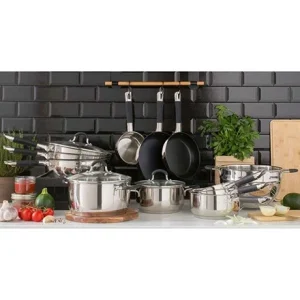 Lot 2 Poêles Antiadhésives Rapid Cook Inox 20 Et 24 Cm 6