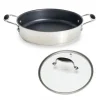 Sauteuse Anti-adhérente Avec Anses Excell’Inox 28 Cm Et Couvercle En Verre 16