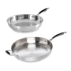 Lot De 2 Poêles Tout Inox Excell’Inox 28 Et 32 Cm 8