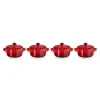 Le Creuset Set 4 Mini-cocottes Céramique 10 Cm Cerise 16
