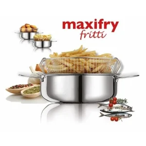 Friteuse Traditionnelle En Inox Avec Panier Eatitaly Maxifry 26 Cm 6