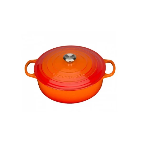 Cocotte En Fonte Basse 30 Cm Volcanique Le Creuset Signature 1