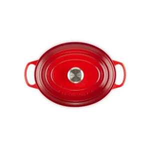 Cocotte En Fonte Ovale 27 Cm Cerise Le Creuset Signature 13