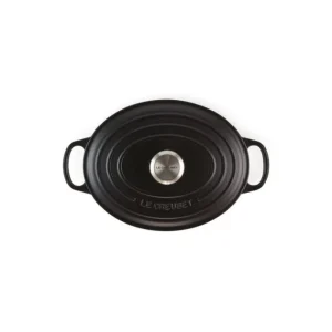 Cocotte En Fonte Ovale 27 Cm Noir Mat Le Creuset Signature 11
