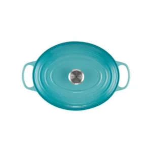 Cocotte En Fonte Ovale 31 Cm Caraïbes Le Creuset Signature 11