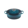 Cocotte En Fonte Ovale 31 Cm Deep Teal Le Creuset Signature 22