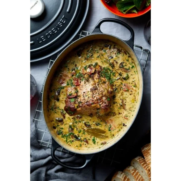 Cocotte En Fonte Ovale 31 Cm Noir Mat Le Creuset Signature 6