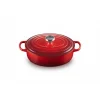 Cocotte En Fonte Ovale Basse 27 Cm Cerise Le Creuset Signature 16
