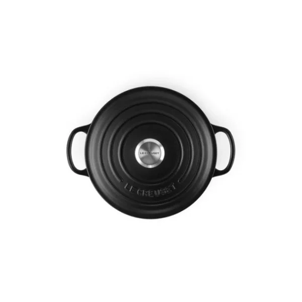 Cocotte En Fonte Ronde 18 Cm Noir Mat Le Creuset Signature 4