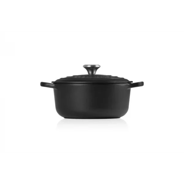 Cocotte En Fonte Ronde 20 Cm Noir Mat Le Creuset Signature 3