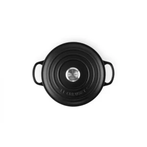 Cocotte En Fonte Ronde 20 Cm Noir Mat Le Creuset Signature 12