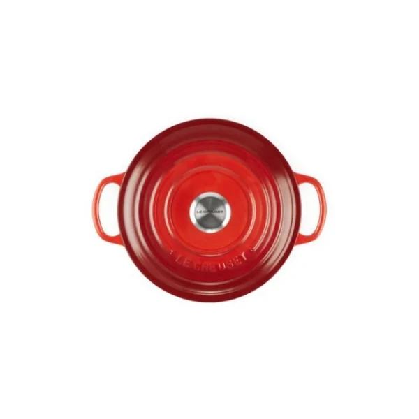 Cocotte En Fonte Ronde 22 Cm Cerise Le Creuset Signature 4