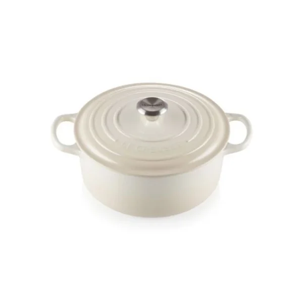 Cocotte En Fonte Ronde 22 Cm Meringue Signature Le Creuset 1