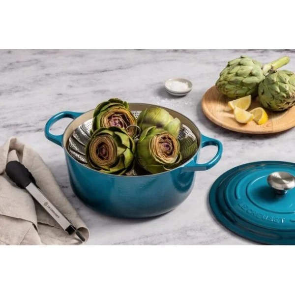Cocotte En Fonte Ronde 24 Cm Deep Teal Le Creuset Signature 7