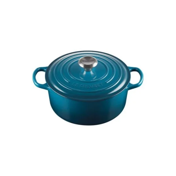 Cocotte En Fonte Ronde 24 Cm Deep Teal Le Creuset Signature 1