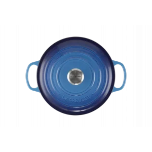 Cocotte En Fonte Ronde 26 Cm Azur Le Creuset Signature 10