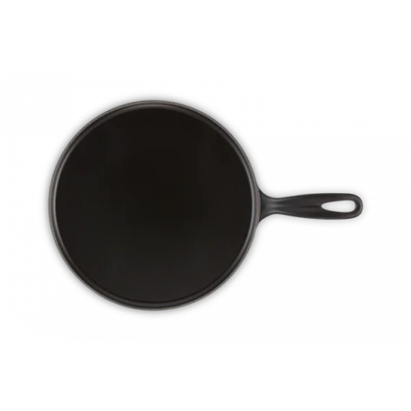 Crêpière En Fonte 27 Cm Noir Mat Avec Spatule & Râteau Le Creuset 5